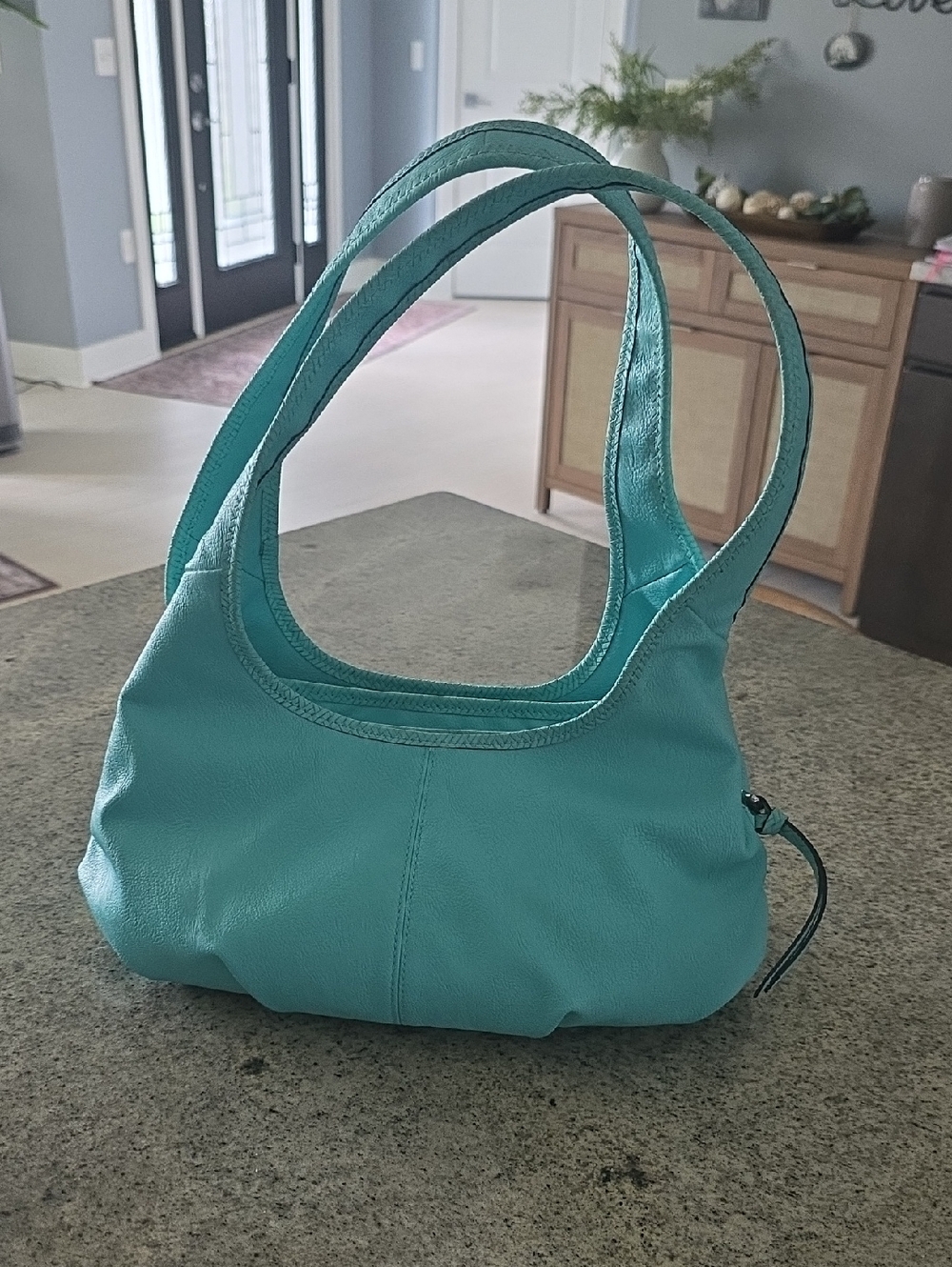 Verawang Turquoise Faux Leather Shoulder Hand Bag